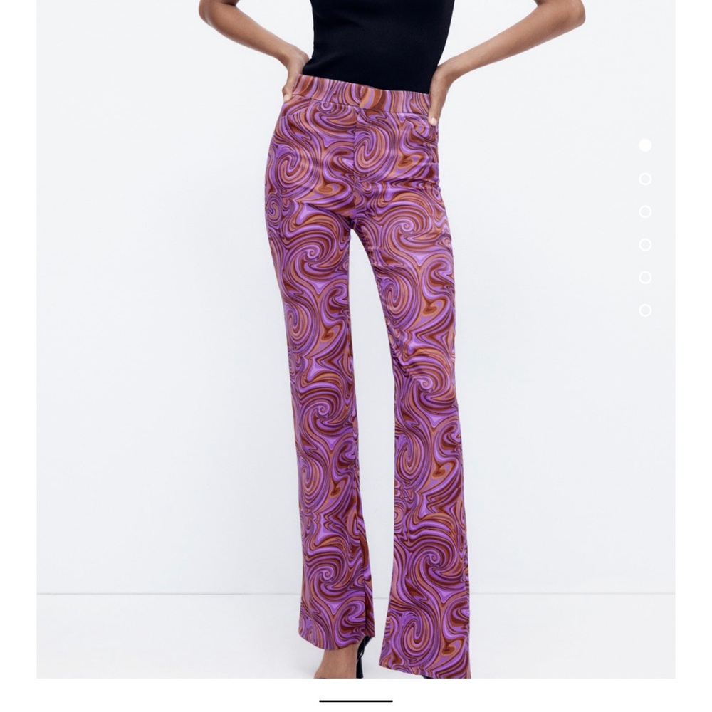 Zara print flair pants med - Picture 2 of 6